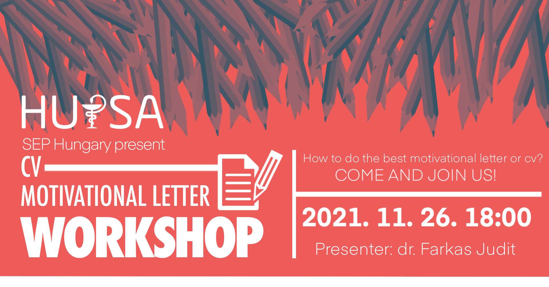 How to write the best motivational letter and CV - Workshop